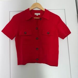 Jcrew Short-sleeve pocket cardigan